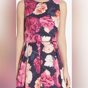 Eliza J Floral Crop Top and High Waist Skirt Set with Pockets!
